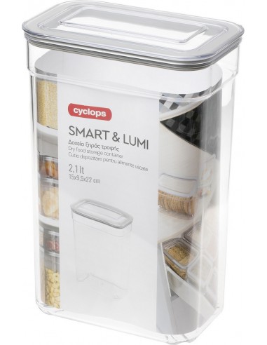 ΔΟΧΕΙΟ ΞΗΡΑΣ ΤΡΟΦΗΣ 2100ml SMART&LUMI