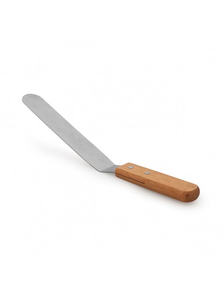 ΣΠΑΤΟΥΛΑ ΓΛΑΣΟΥ ΖΑΧΑΡΟΠΛΑΣΤΙΚΗΣ ΑΝΟΞΕΙΔΩΤΗ 31cm ΜΕ ΞΥΛΙΝΗ ΛΑΒΗ