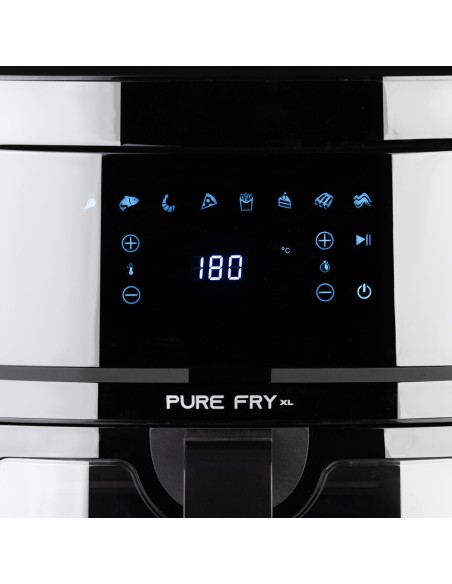 ΦΡΙΤΕΖΑ ΑΕΡΟΣ PURE FRY XL 1700w 9.1lt ME ΨΗΦΙΑΚΗ ΟΘΟΝΗ & 8 ΠΡΟΓΡΑΜΜΑΤΑ ΜΑΥΡΟ