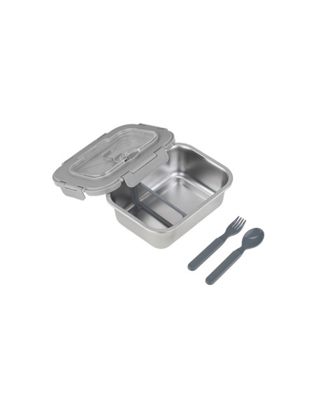 ΦΑΓΗΤΟΔΟΧΕΙΟ ΑΝΟΞΕΙΔΩΤΟ 1200ml ΜΕ ΚΟΥΤΑΛΙ, ΠΙΡΟΥΝΙ & ΔΙΑΧΩΡΙΣΤΙΚΟ